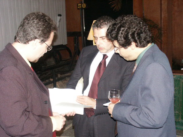 M.Aurelio Lischt, M. V. Calazans, A.A.Bispo 2004, Abschluss des Kolloquiums Interku