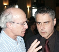 Prof. Sebastião de Pinho und Prof. Dr. A.A.Bispo.Sala São Paulo. Kolloquium Interkultureller Studien 2004