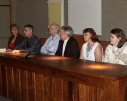 Sitzung am Museum Anchieta, Pateo do Colégio.Eröffnungssitzung des.Kolloquiums Interkultureller Studien 2004